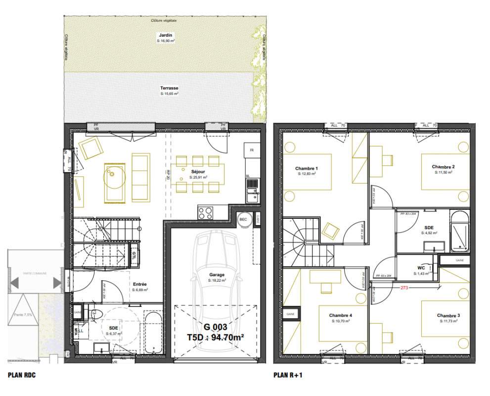 Plan du lot