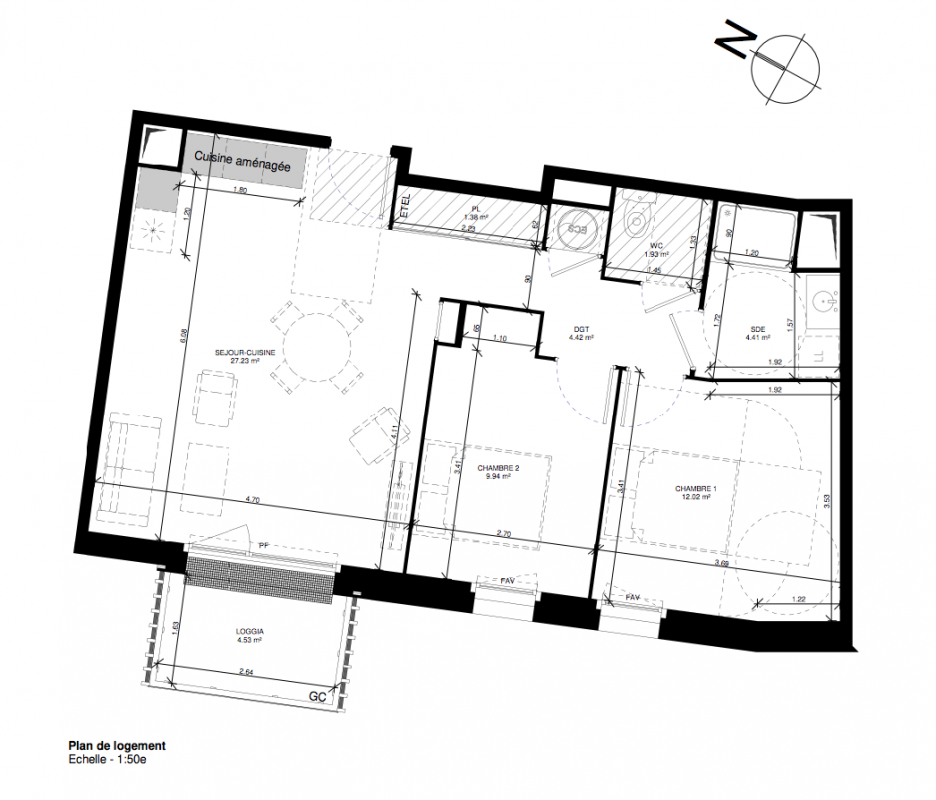 Plan du lot