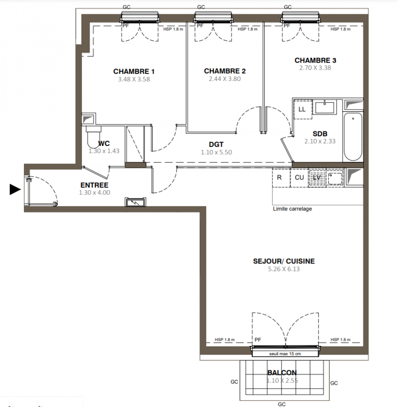 Plan du lot
