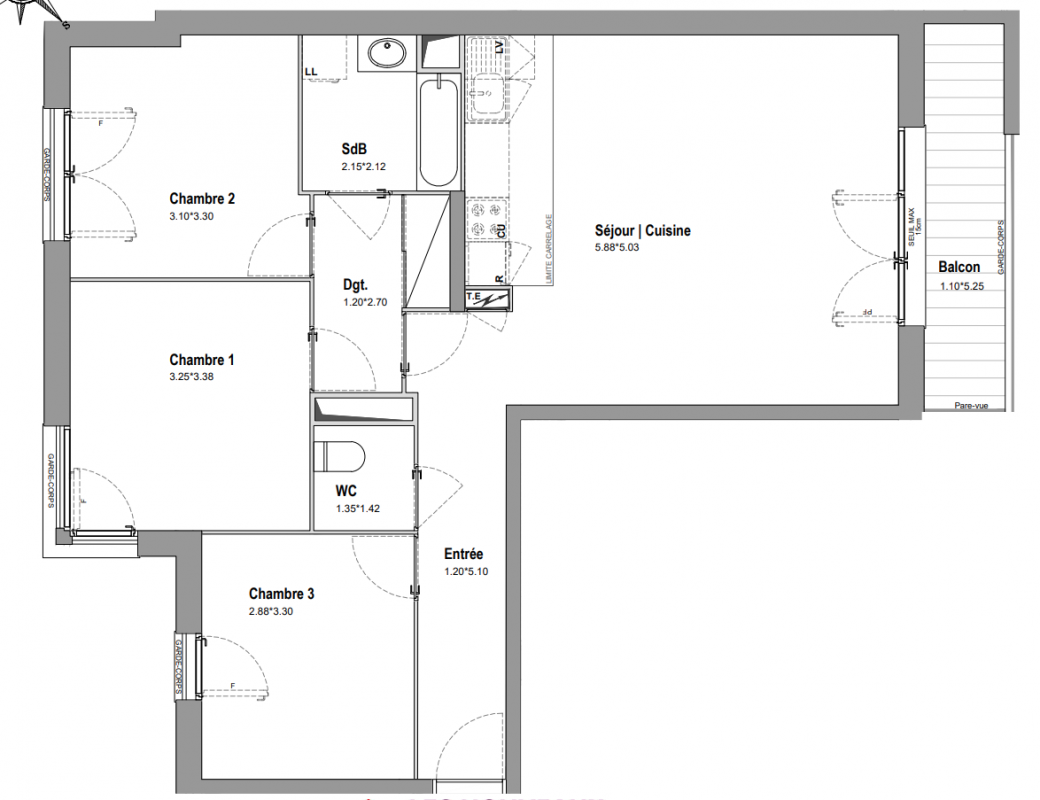 Plan du lot