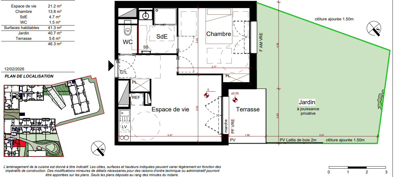 Plan du lot