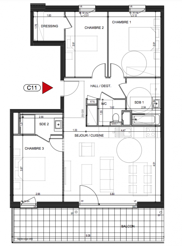 Plan du lot