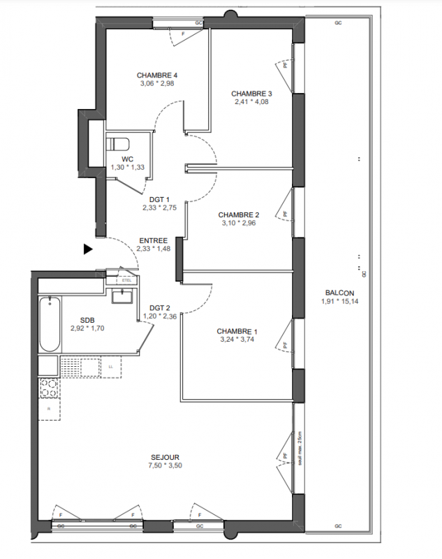 Plan du lot