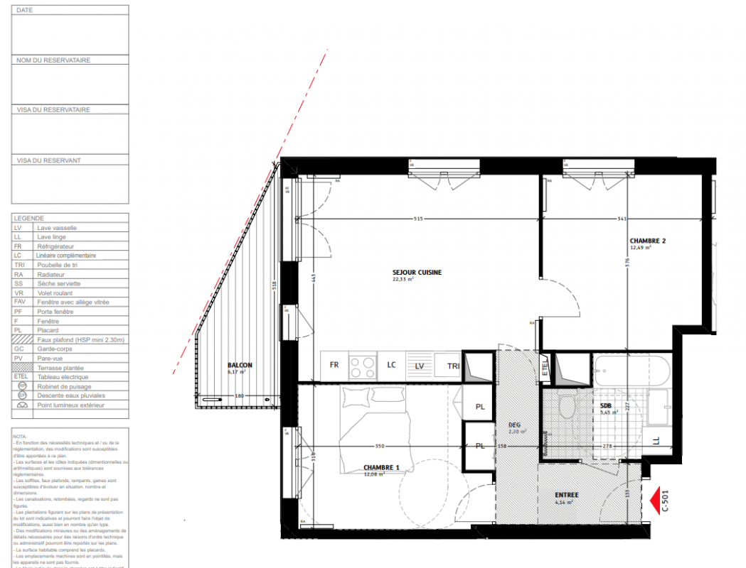 Plan du lot