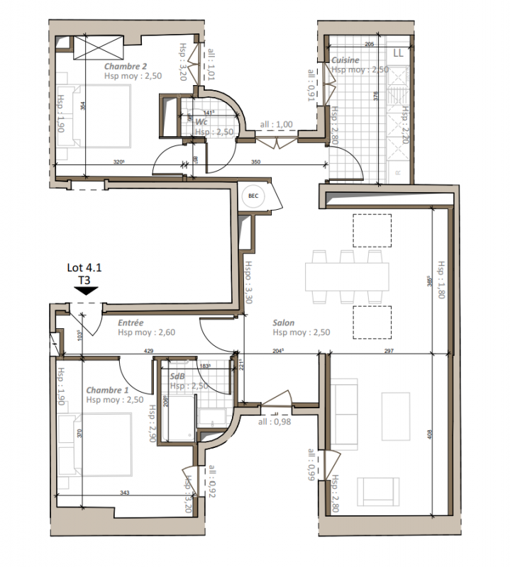 Plan du lot