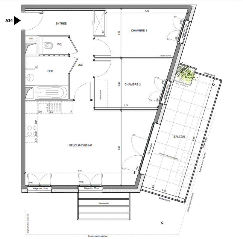 Plan du lot