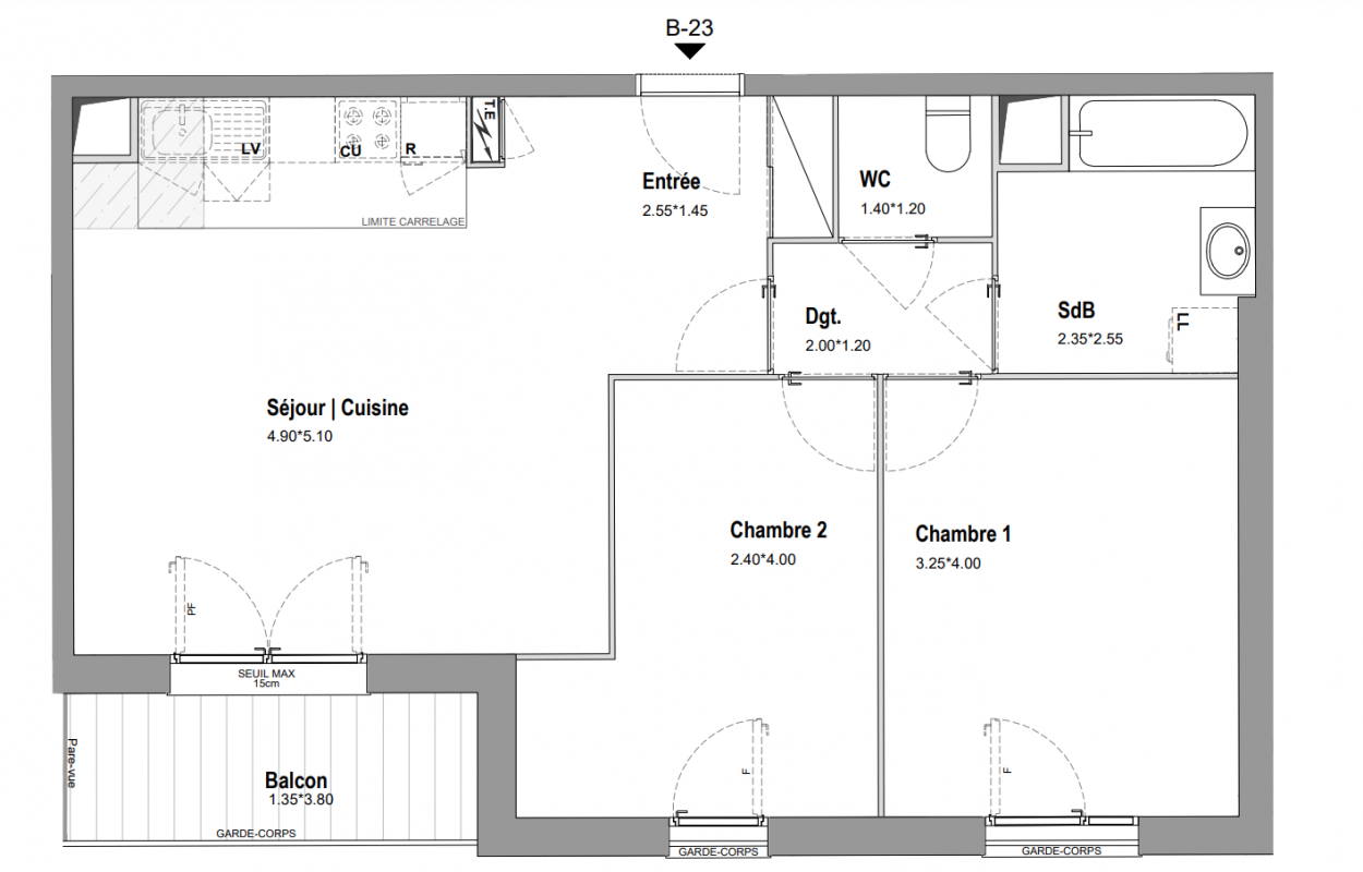 Plan du lot