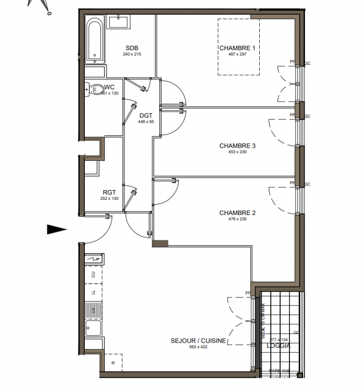 Plan du lot