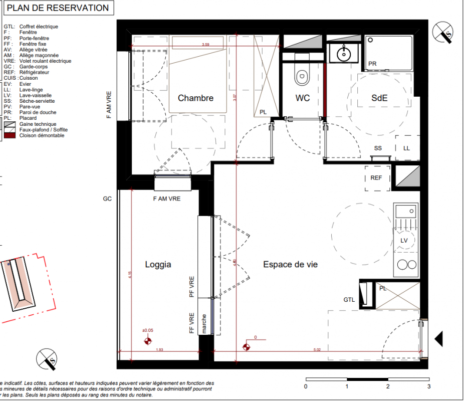 Plan du lot
