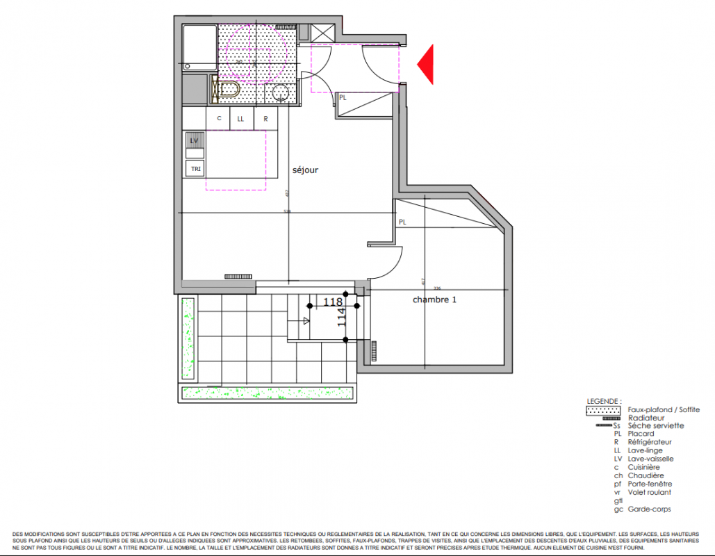 Plan du lot