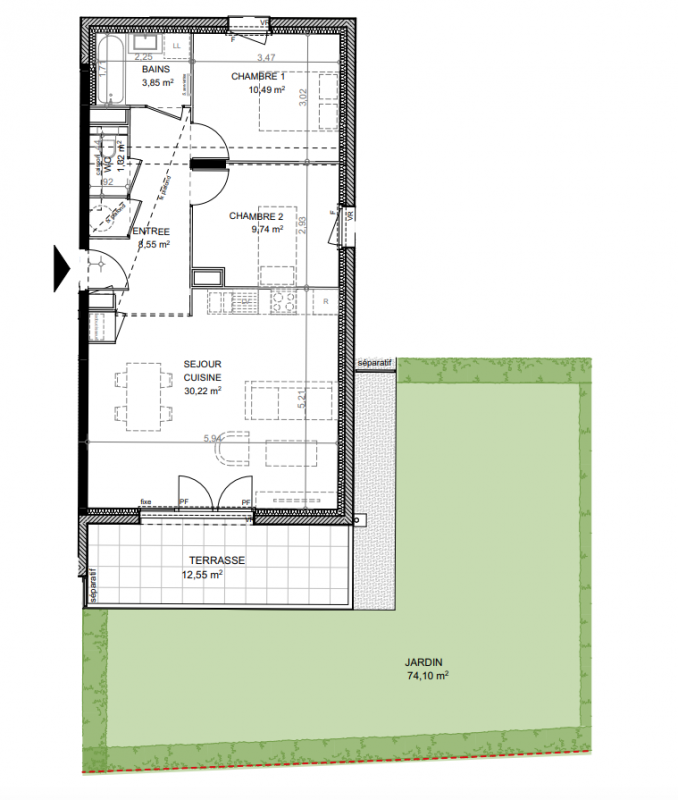 Plan du lot