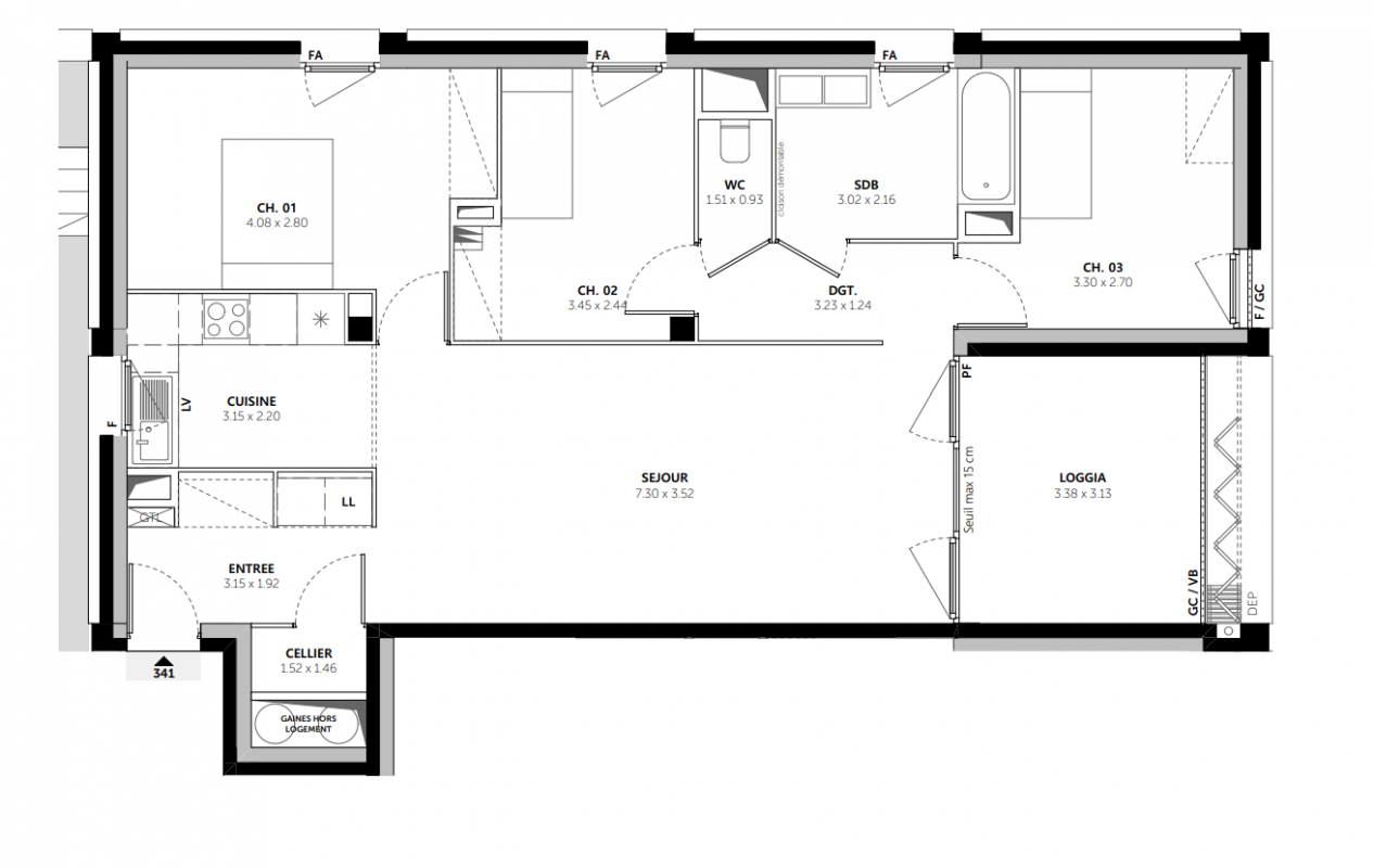 Plan du lot