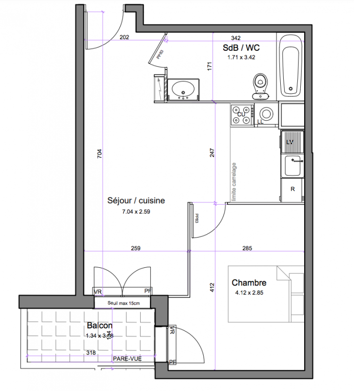 Plan du lot