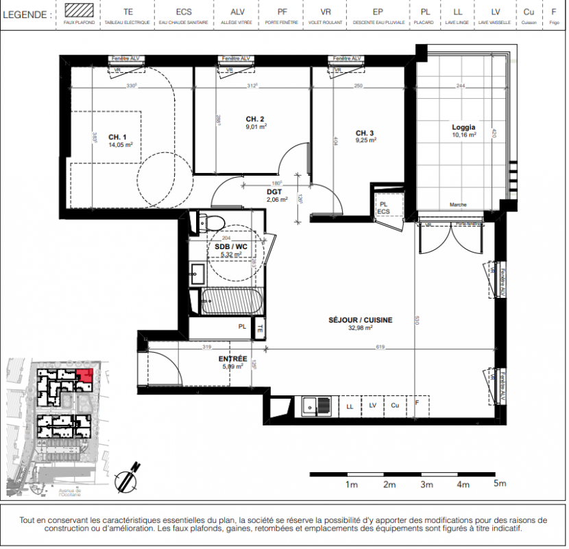 Plan du lot