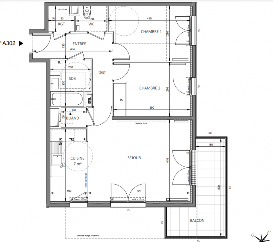 Plan du lot