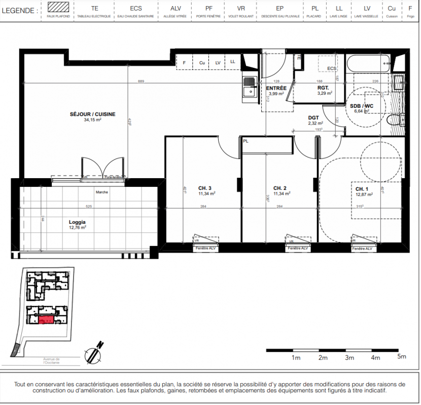 Plan du lot