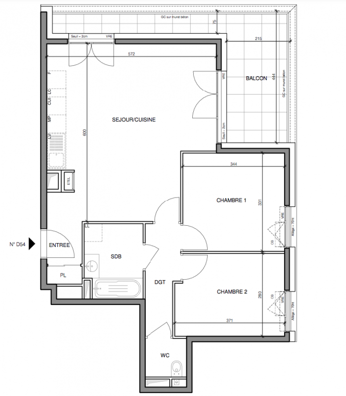 Plan du lot