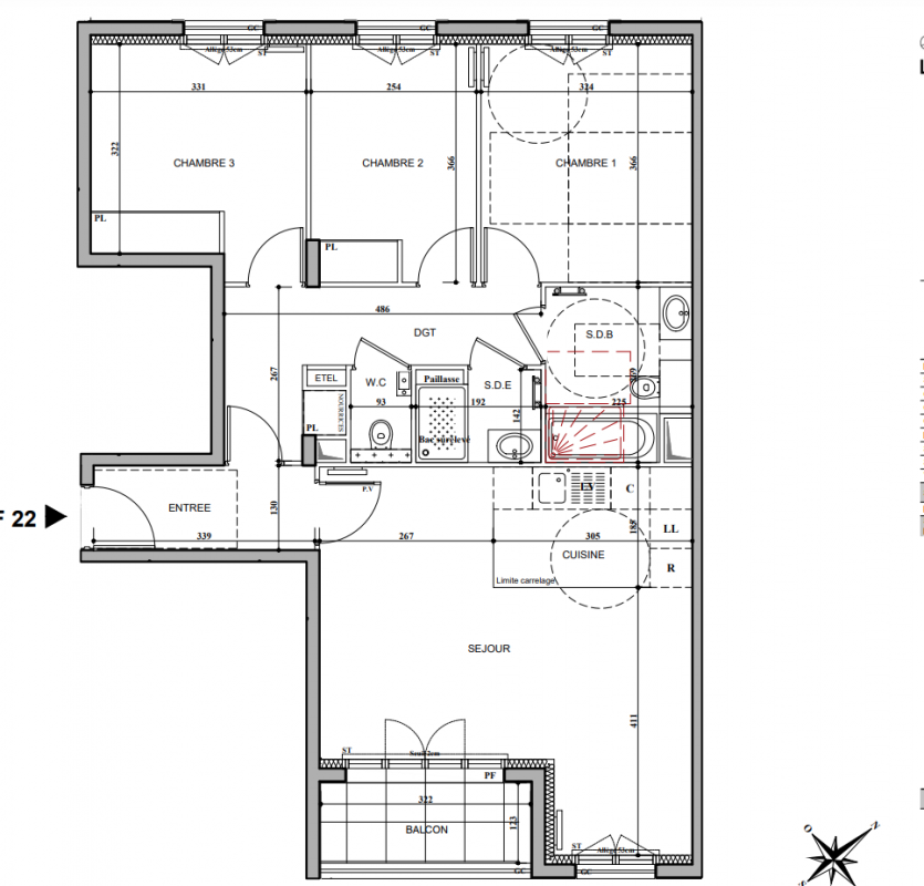 Plan du lot