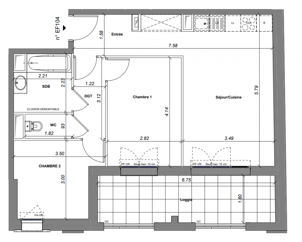 Plan du lot