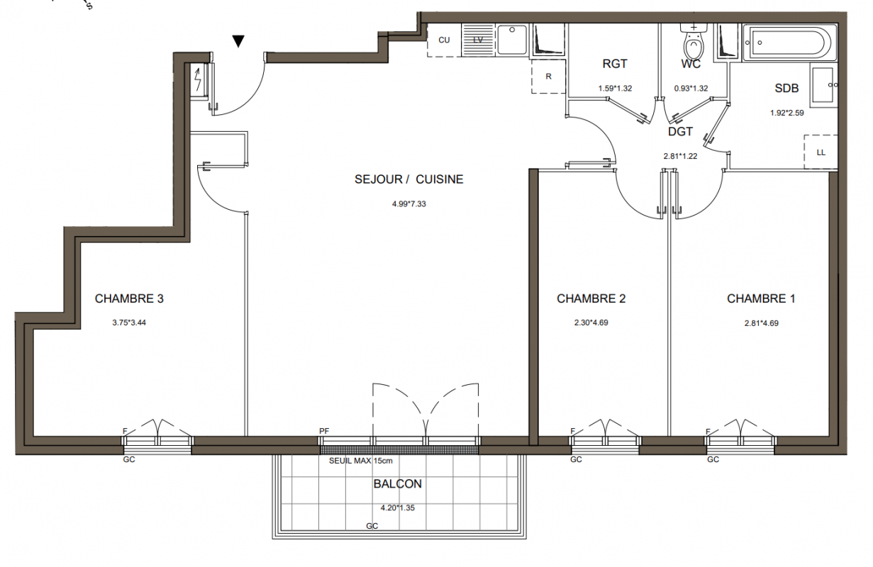 Plan du lot