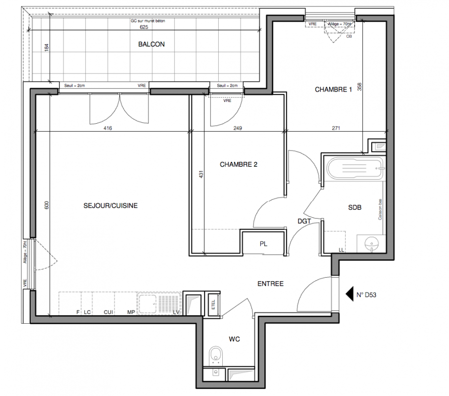 Plan du lot
